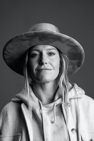Jamie Anderson poses for a portrait for the Natural Selection Tour at Jackson Hole in February 2021