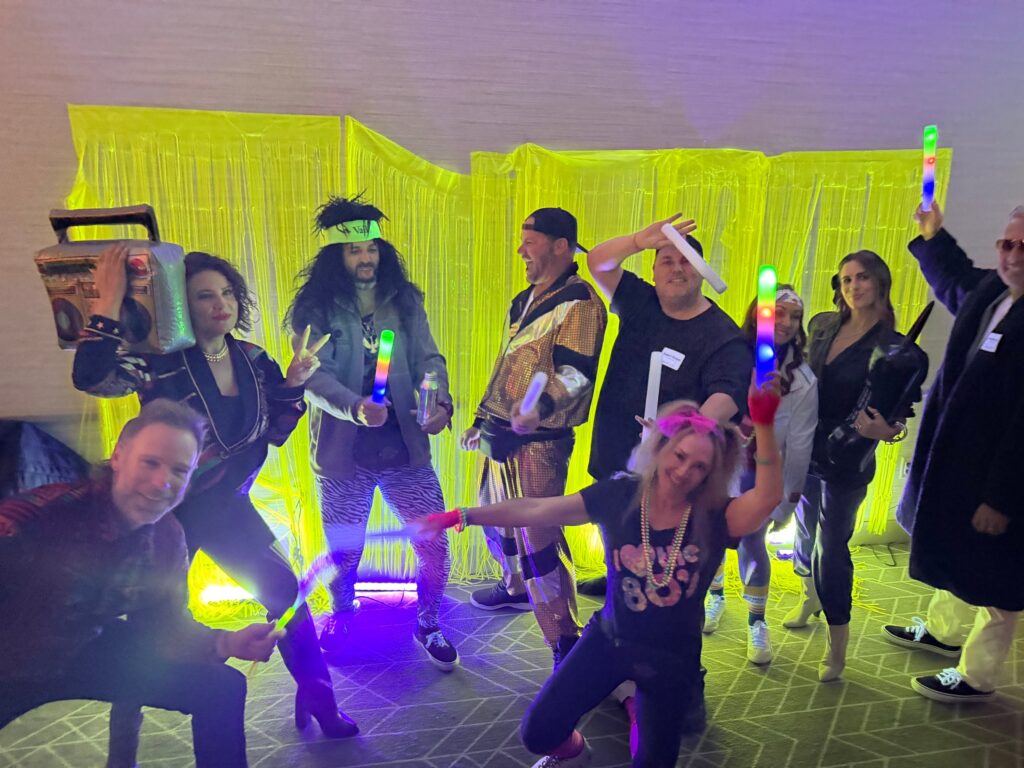 SnowEO 80s disco party