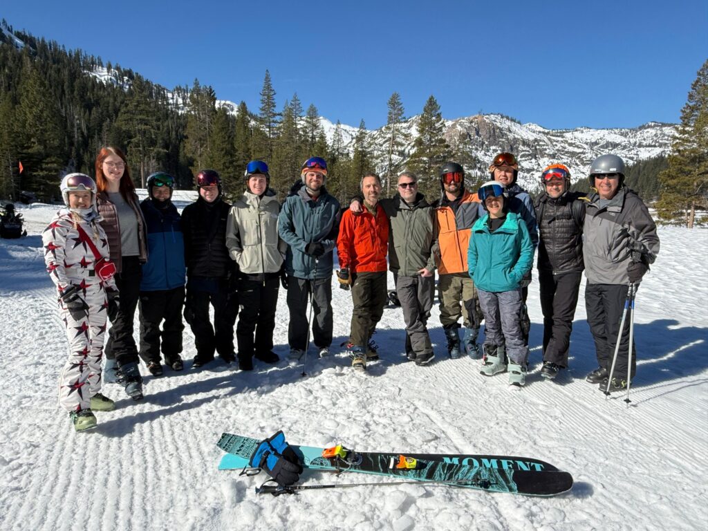 SnowEO large group on the mountain